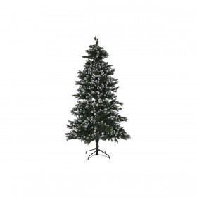 Albero di Natale Home ESPRIT Verde Metallo Polietilene Nevoso 140 x 140 x 240 cm