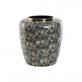 Vaso Home ESPRIT Verde Dorato Metallo 33 x 33 x 35,5 cm