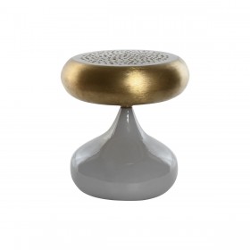 Lampada da tavolo Home ESPRIT Grigio Dorato Metallo 4 W 220 V 36 x 36 x 37,5 cm