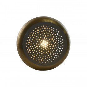Lampada da tavolo Home ESPRIT Grigio Dorato Metallo 4 W 220 V 36 x 36 x 37,5 cm