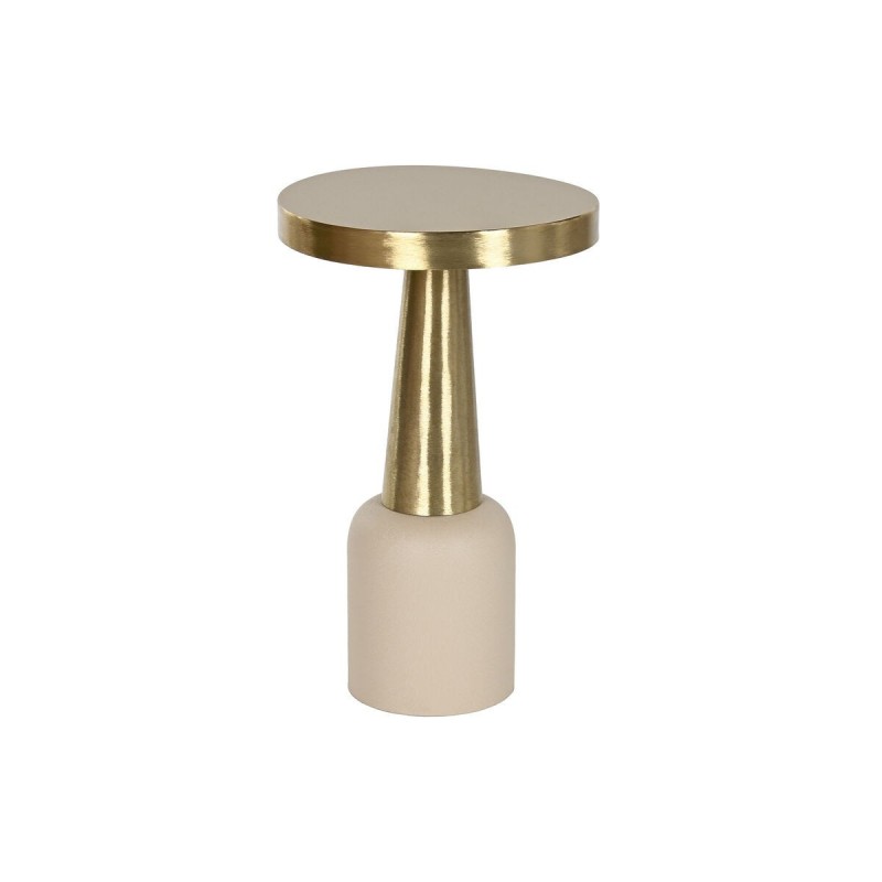 Tavolo aggiuntivo Home ESPRIT Crema Dorato 40,5 x 40,5 x 65 cm