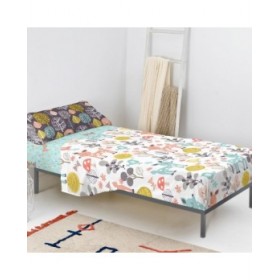 Set di Lenzuola HappyFriday Moshi Moshi Woodland Multicolore Singolo 2 Pezzi