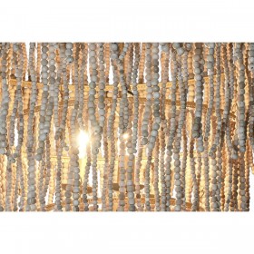 Lampadario Home ESPRIT Dorato Naturale Legno Metallo 70 x 70 x 157 cm