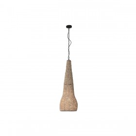 Lampadario Home ESPRIT Naturale Legno Metallo 50 W 36,5 x 36,5 x 174,5 cm