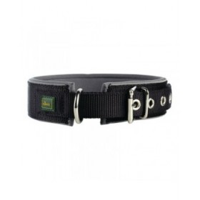 Collare per Cani Hunter Neoprene Reflect Nero (39-46 cm)