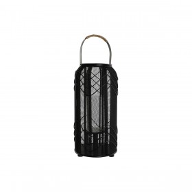 Portacandele Home ESPRIT Nero Metallo 21,5 x 21,5 x 43,5 cm