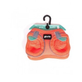 Imbracatura per Cani Gloria Air Mesh Trek Star Regolabile Arancio Taglia XXXS (18-20 cm)