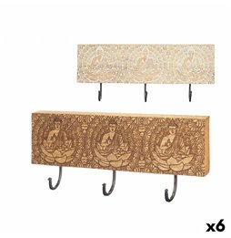 Portacandele Home ESPRIT Dorato Metallo Cristallo 24 x 24 x 33 cm