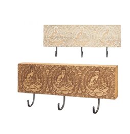 Portacandele Home ESPRIT Dorato Metallo Cristallo 24 x 24 x 33 cm