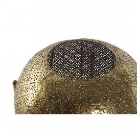 Portacandele Home ESPRIT Dorato Metallo Cristallo 29 x 29 x 26,5 cm