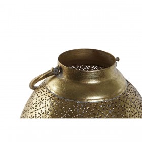 Portacandele Home ESPRIT Dorato Metallo Cristallo 24 x 24 x 38,5 cm