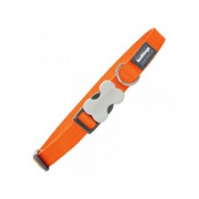 Collare per Cani Red Dingo Liscio Arancio (2,5 x 41-63 cm)