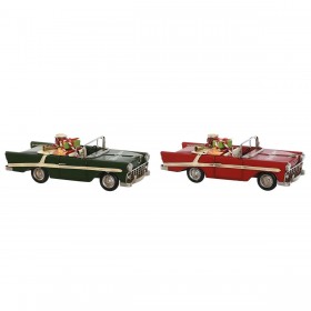Decorazione Natalizia Home ESPRIT Rosso Verde 37 x 15,5 x 12 cm (2 Unità)