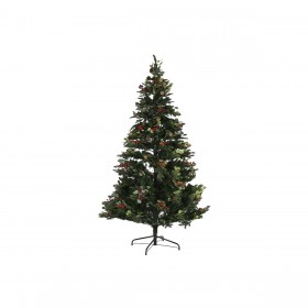 Albero di Natale Home ESPRIT Rosso Verde PVC Metallo 144 x 144 x 240 cm