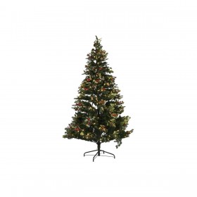Albero di Natale Home ESPRIT Rosso Verde PVC Metallo 144 x 144 x 240 cm