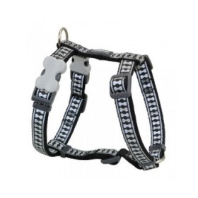 Imbracatura per Cani Red Dingo Nero Osso Riflettente 37-61 cm