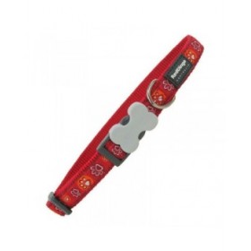 Collare per Cani Red Dingo Impronta di animale (41-63 cm) (2,5 x 41-63 cm)
