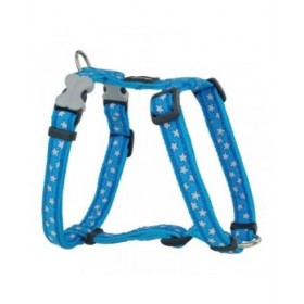 Imbracatura per Cani Red Dingo Style Turchese Stella Bianco 37-61 cm