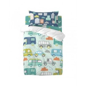 Set di copripiumino HappyFriday Moshi Moshi Holidays Multicolore Culla Neonato 2 Pezzi