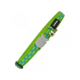 Collare per gatti Red Dingo Style Verde 20-32 cm