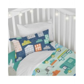 Set di copripiumino HappyFriday Moshi Moshi Holidays Multicolore Culla Neonato 2 Pezzi
