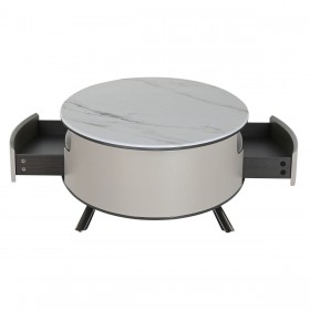 Tavolino da Caffè Home ESPRIT Bianco Beige 140 x 75 x 40 cm