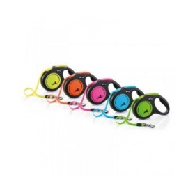 Guinzaglio per Cani Flexi Flexi 5 m Rosa S