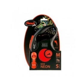 Guinzaglio per Cani Flexi Flexi 5 m Arancio S