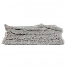Coperta Home ESPRIT Grigio chiaro 220 x 240 x 1 cm