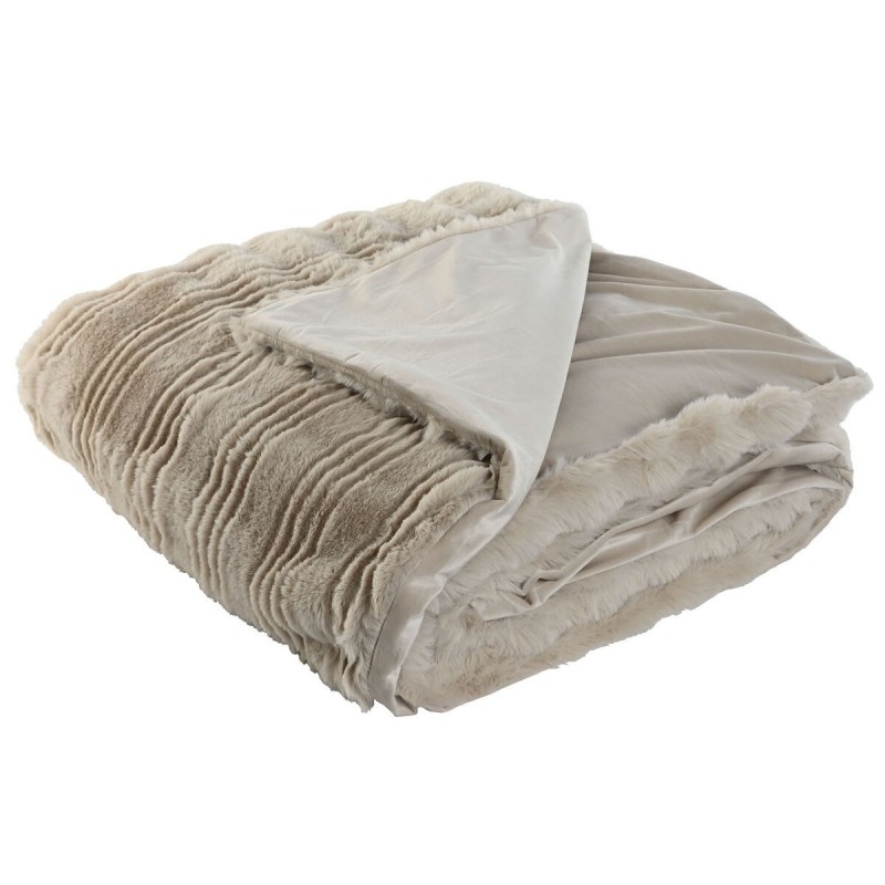 Coperta Home ESPRIT Beige 220 x 240 x 1 cm