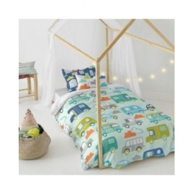 Set di copripiumino HappyFriday Moshi Moshi Holidays Multicolore Singolo 2 Pezzi
