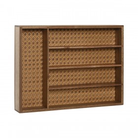 Vassoio Portaposate Home ESPRIT Naturale Acacia 34,5 x 25,5 x 5 cm