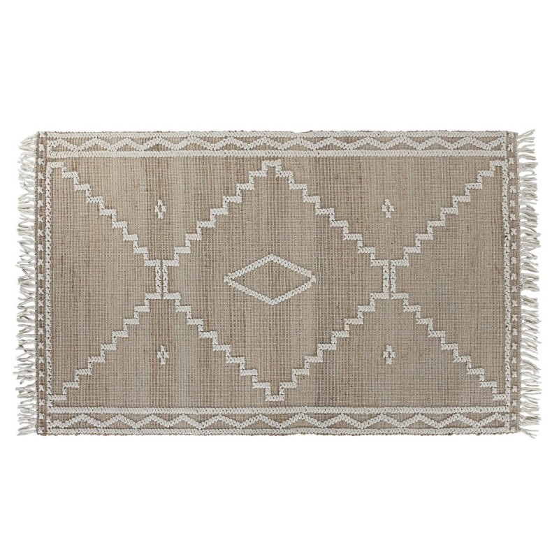 Tappeto Home ESPRIT Bianco Naturale Boho 160 x 230 x 1 cm