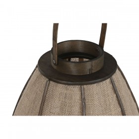 Portacandele Home ESPRIT Naturale Juta Bambù 40 x 40 x 80 cm