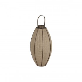 Portacandele Home ESPRIT Naturale Juta Bambù 37 x 37 x 70 cm