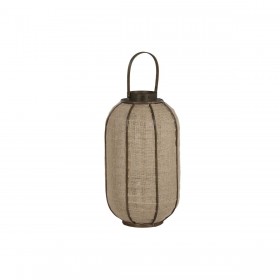 Portacandele Home ESPRIT Naturale Juta Bambù 31,5 x 31,5 x 53 cm