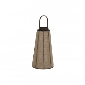 Portacandele Home ESPRIT Naturale Juta Bambù 30,5 x 30,5 x 56,5 cm