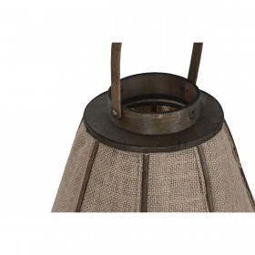 Portacandele Home ESPRIT Naturale Juta Bambù 41,5 x 41,5 x 57 cm