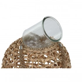 Portacandele Home ESPRIT Naturale Metallo 33 x 33 x 51 cm