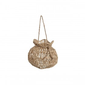 Portacandele Home ESPRIT Naturale Metallo Corda 15 x 15 x 20 cm