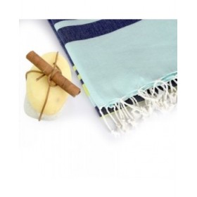 Set di asciugamani HappyFriday Lush Azzurro 2 Pezzi