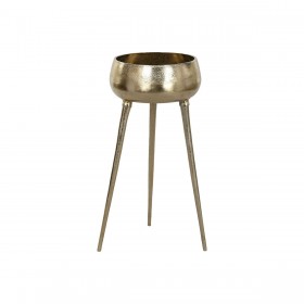 Vaso Home ESPRIT Dorato Alluminio Moderno 46 X 46 X 100 cm