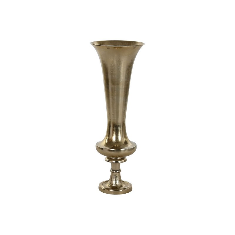 Vaso Home ESPRIT Dorato Alluminio Moderno Calice 28,5 X 28,5 X 81 cm