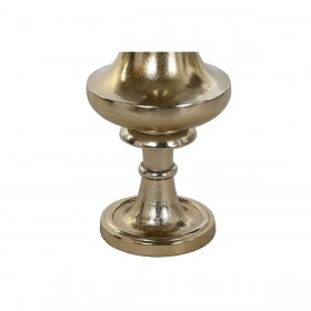 Vaso Home ESPRIT Dorato Alluminio Moderno Calice 28,5 X 28,5 X 81 cm
