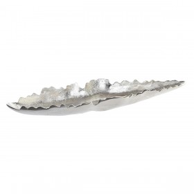 Centrotavola Home ESPRIT Argentato Alluminio Moderno 78 x 18 x 8 cm