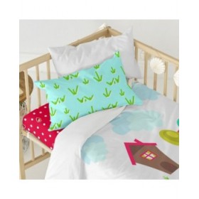 Set di copripiumino HappyFriday Mr Fox Grandma  Multicolore Culla Neonato 2 Pezzi