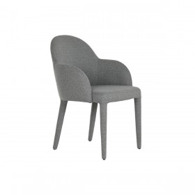 Sedia da Sala da Pranzo Home ESPRIT Grigio Poliestere Metallo 59 X 63 X 86 cm