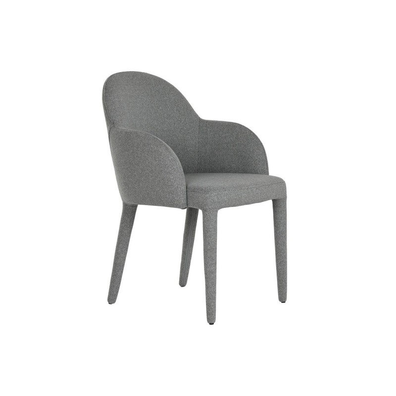 Sedia da Sala da Pranzo Home ESPRIT Grigio Poliestere Metallo 59 X 63 X 86 cm