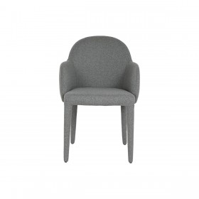 Sedia da Sala da Pranzo Home ESPRIT Grigio Poliestere Metallo 59 X 63 X 86 cm