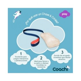 Giocattolo da allenamento Coachi CHASE & CRINKLE Azzurro